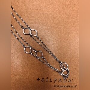 Silpada Vintage Sterling & CZ “RING AROUND THE ROSY” Necklace